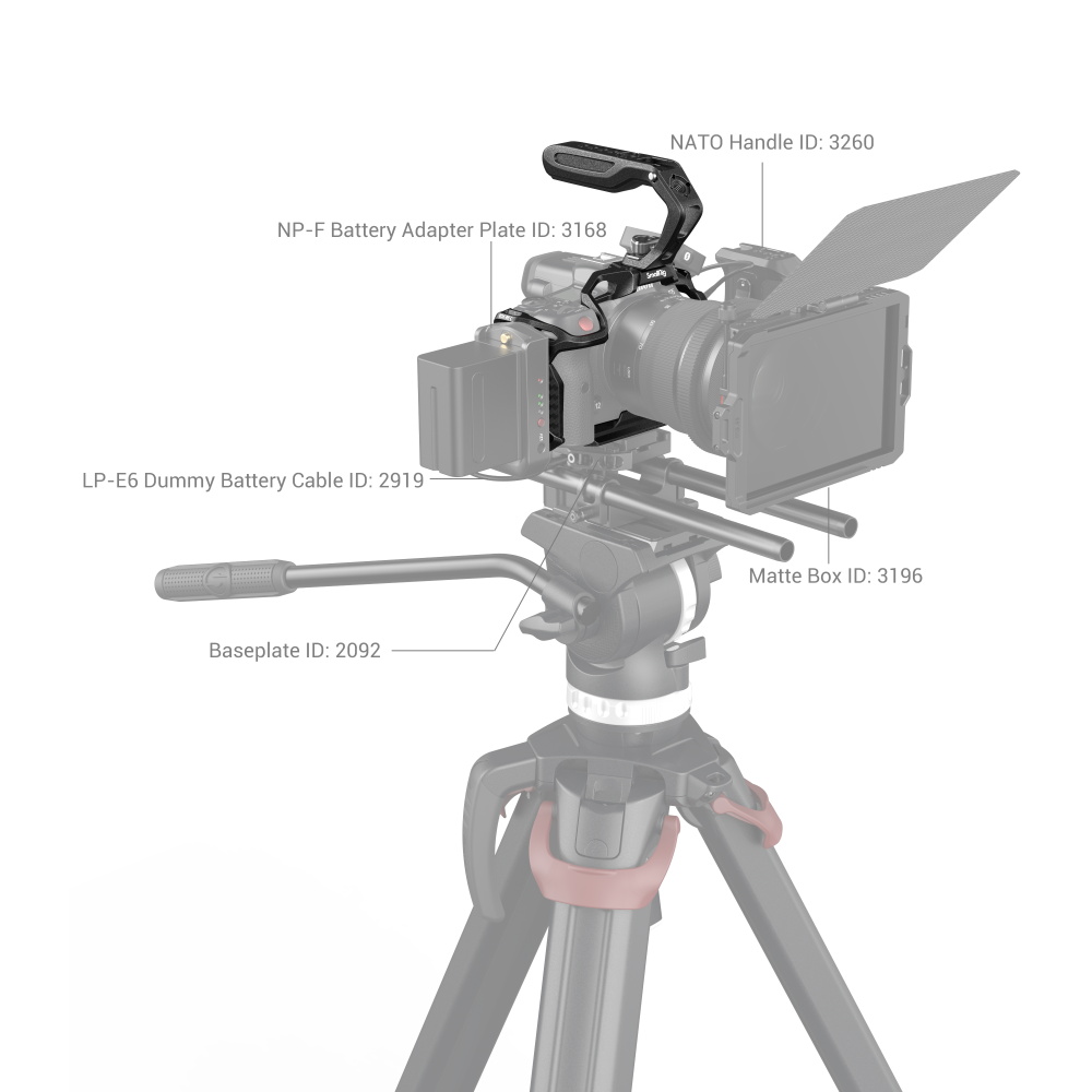SmallRig “Black Mamba” Handheld Kit za Canon EOS R5 C 3891 - 4